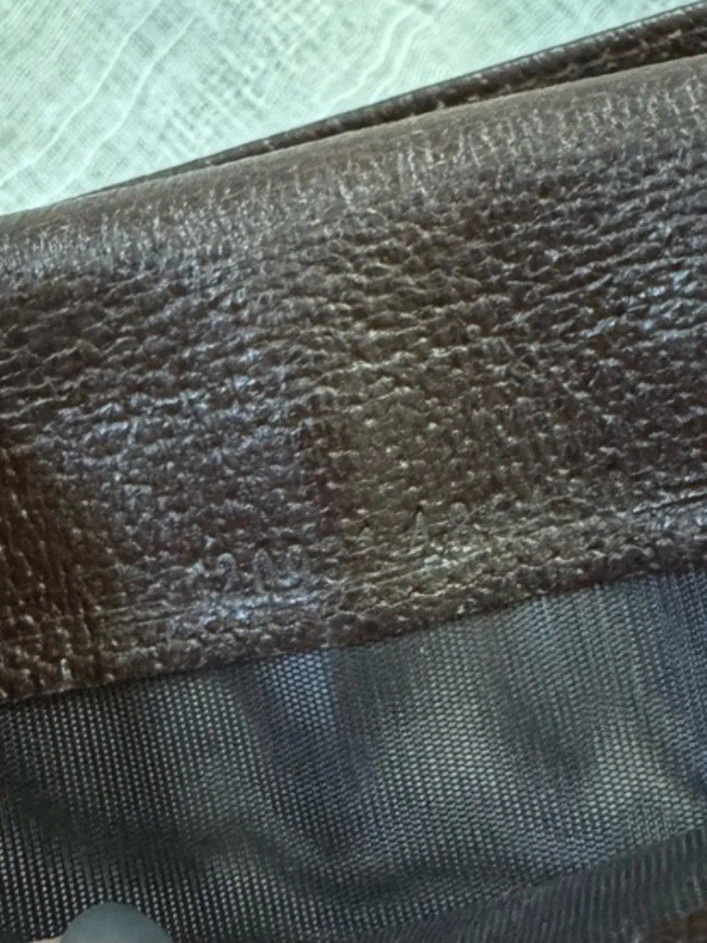 Authentic Gucci Monogram Eclipse Continental Wallet With Dark Brown Leather